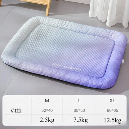 Summer Pet Ice Silk Dog Bed - Cooling Pad for Dogs & Cats, Pet Cool Nest & Ice Mat