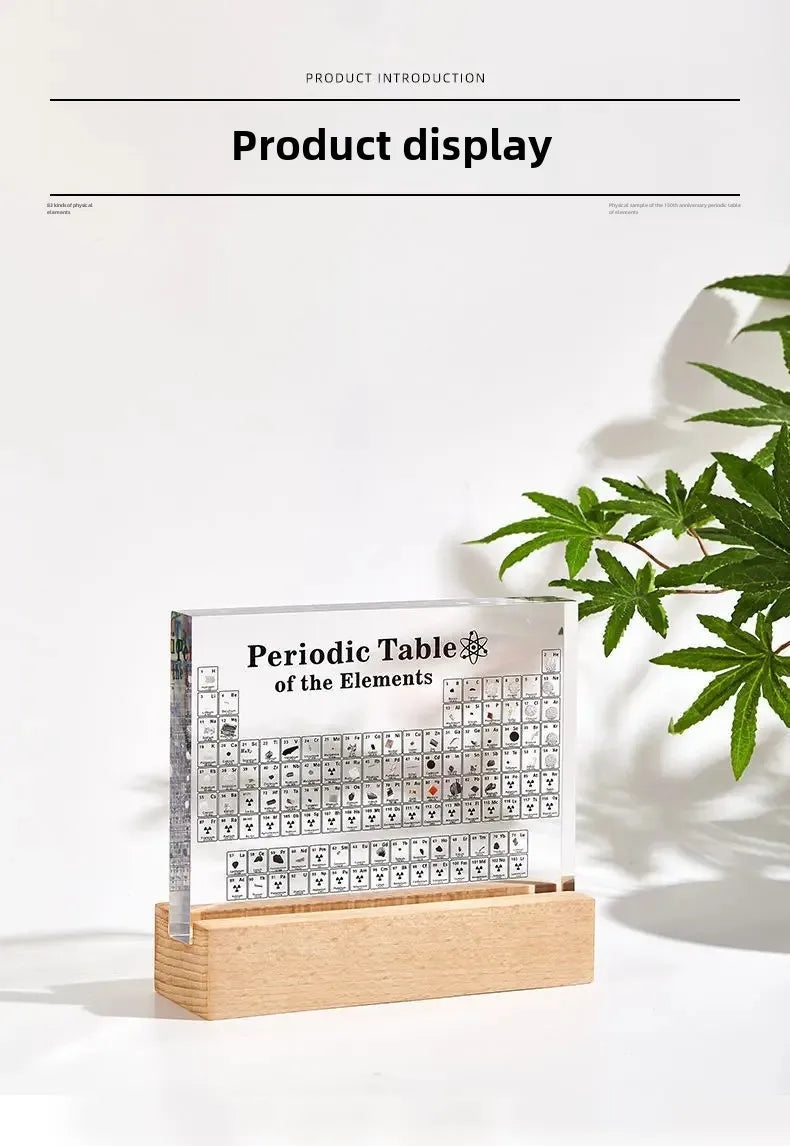 Elements Period Table Embedded Samples Graduation Gifts Exhibition Acrylic Desktop Ornaments Small Decorative Pieces