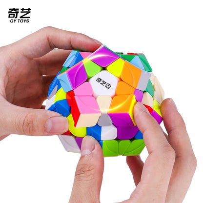 [JudyCube] Qiyi Qiheng M Megaminx Magnetic Magic Speed Cube Stickerless Professional Fidget Toys Qiheng S2 Cubo Magico Puzzle