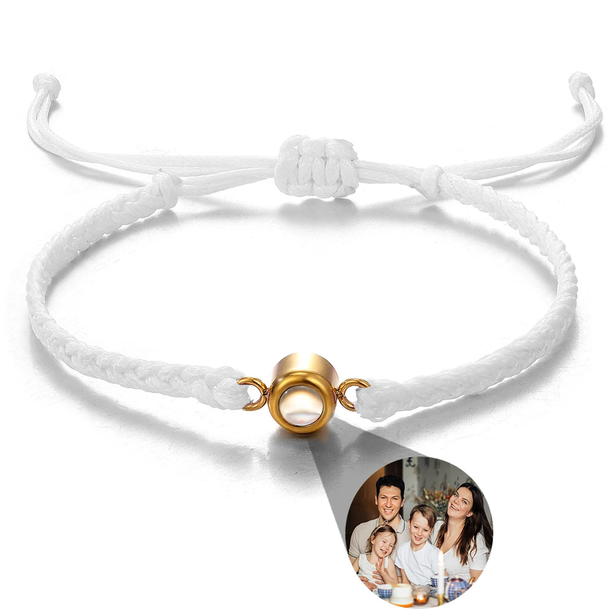 Wholesale Men's Projection Bracelets Stainless Steel Custom Projection Bracelets Woven Photo Bracelets Commemorative Gifts