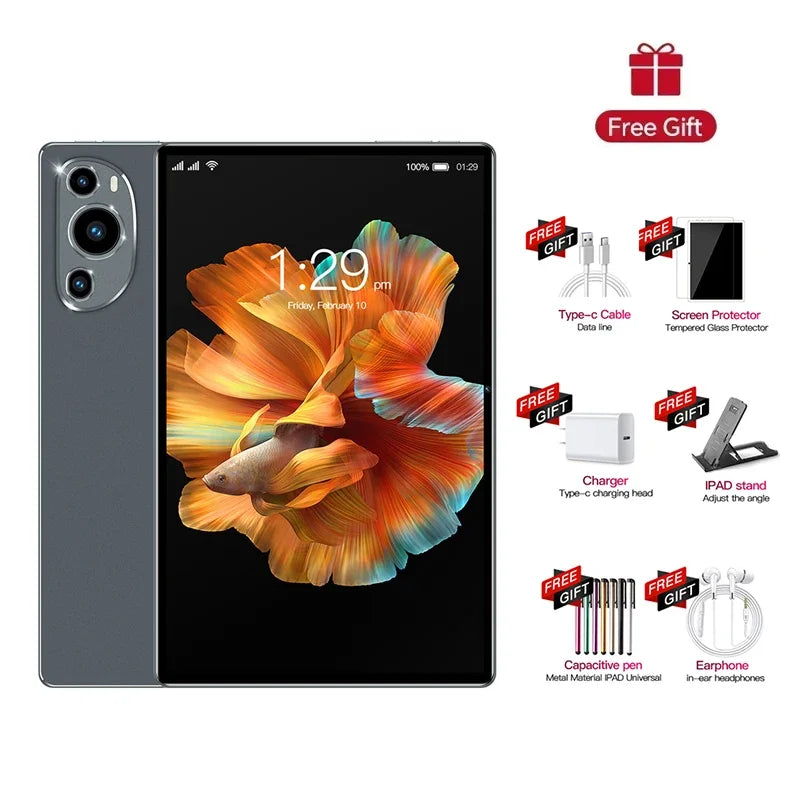 2025 Pad P61 22GB+2TB 11inch Android 14 Ai Powere 20000mAh Snapdragon888 5G HD 4K WIFI Dual SIM Card Bluetooth NEW Tablet PC Tab