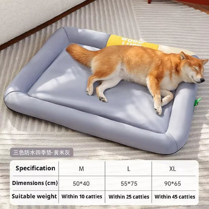 Cats Beds Summer Cooling Pet Bed Large Dog Baskets Pets Dogs Accessories Small Products Medium Accessory Fluffy Bad Puppy Sofa