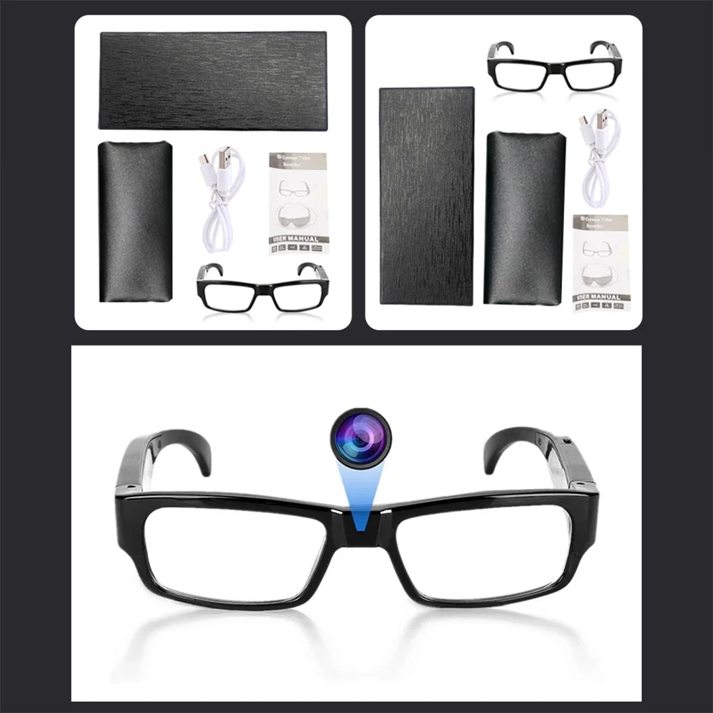1080P HD Mini Camera Glasses DVR Glasses Camera Sports Video Glasses Outdoor Recorder Glasses Camera Conference Process