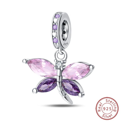Charms Luminous Firefly Stars Cherry S925 Silver Pendants Beads 3mm DIY Party Christmas Fine Jewelry Making Gifts