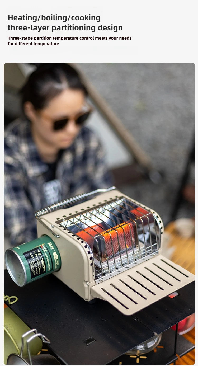 Outdoor Mini Heating Stove Camping Gas Stove Fishing Camping Heater Outdoor Portable Car 2024 Winter Camping Outdoor Supplies