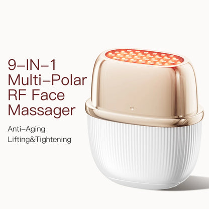 ANLAN 9-in-1 RF Beauty Device – Skin Tightening, LED & Microcurrent Face Massager