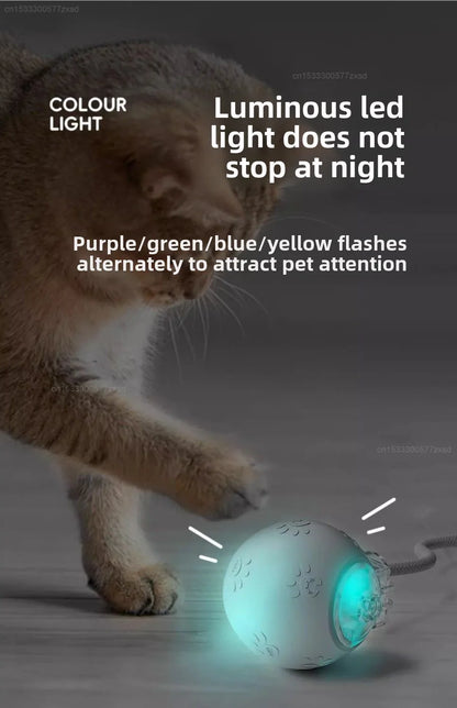 Xiaomi POPO Smart Automatic Cat Teasing Ball Indoor Pet Interactive Rolling Ball Electric Pet Ball Toy Simulated Tail For Cats