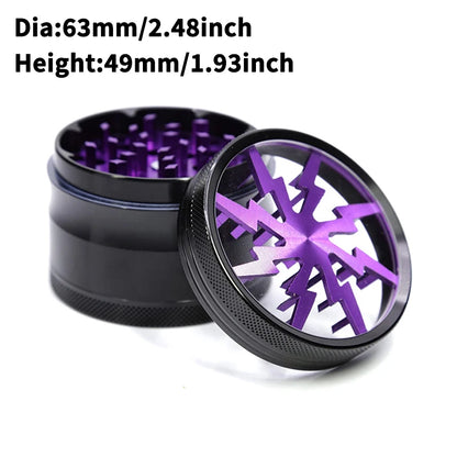 4 Layers Premium Zinc Alloy Herb Grinders for Smoking, Multifunctional Crusher,Grass Grinders,Tobacco Smoking Gadgets