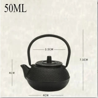 Iron Teapot Handmade Antique Cast Japanese Style Tea Kettle for Boiling Water Accessory Set Charcoal Stove Kitchen Teaware Set