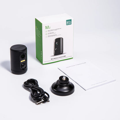 M2 Mini Camera Wifi With Battery Standby Indoor PIR Detection Wireless Wide Lens Two way audio Home Video Security IP HD Camera