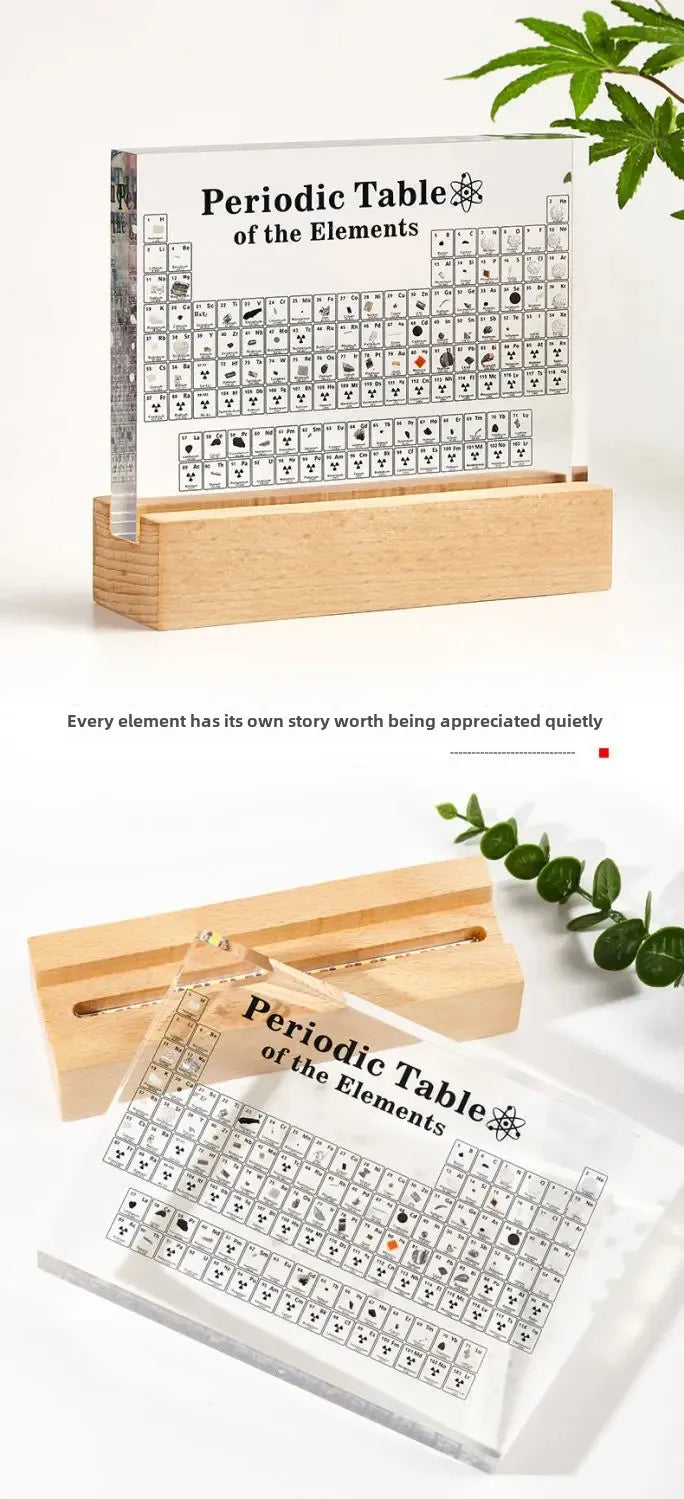 Elements Period Table Embedded Samples Graduation Gifts Exhibition Acrylic Desktop Ornaments Small Decorative Pieces