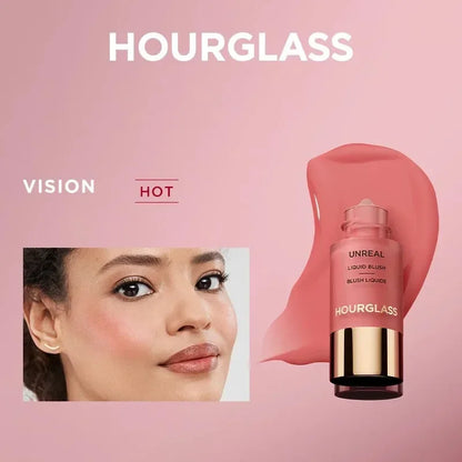 Hourglass New UNREAL Liquid Texture Powder Blusher Full Clear Color Cheek Fluidity Easy Push Away Create Natural Skin Portable