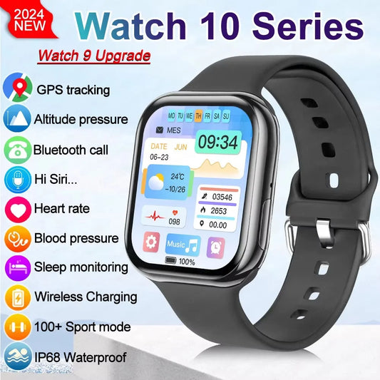 2025 New Original For Apple Watch 10  Smart Watch Men Body Temperature Bluetooth Call NFC GPS Sports Women SmartWatch for Apple