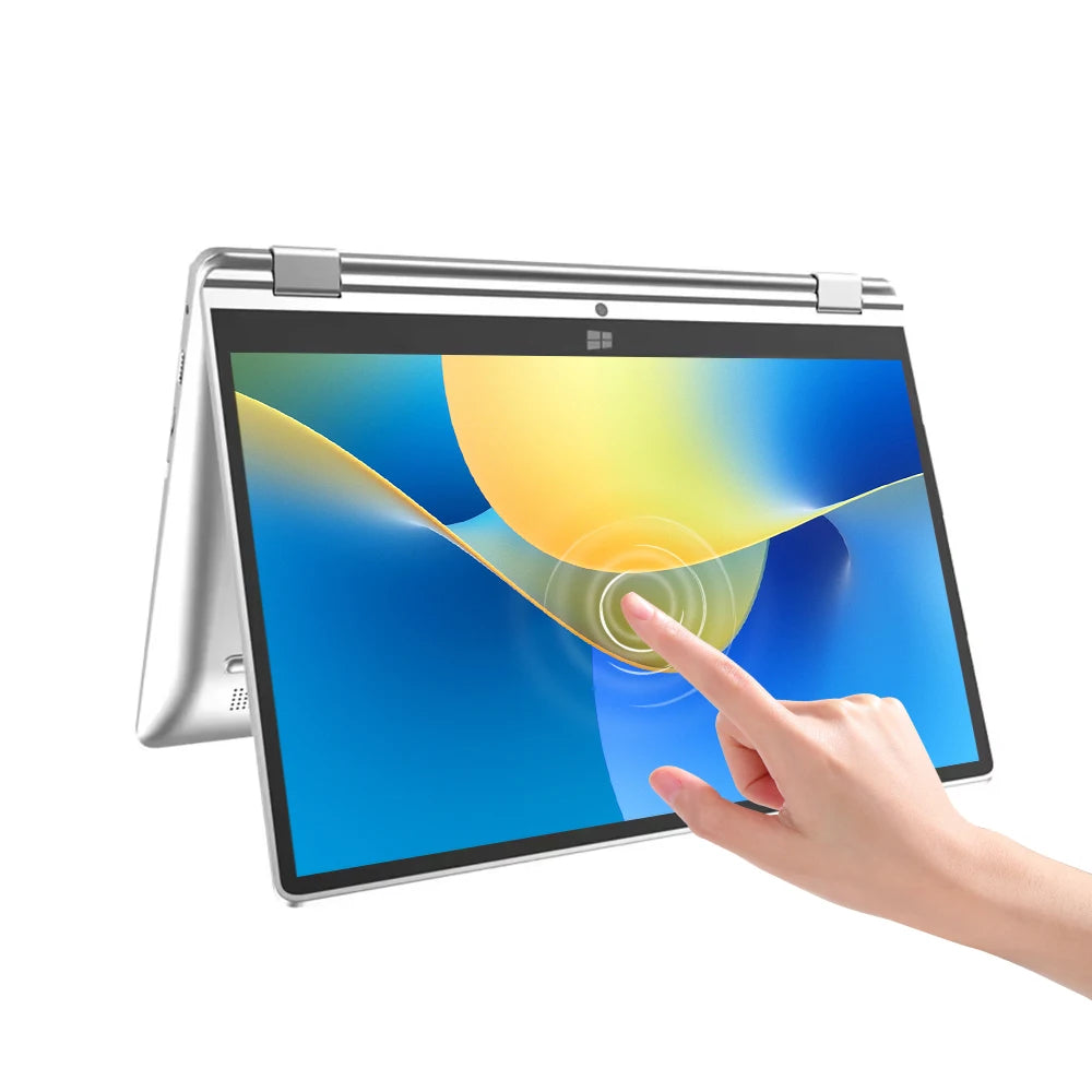 11.6" Portable 2-in-1 Mini Laptop - Intel N4020 8GB RAM Windows 11 Pro Touchscreen Tablet PC