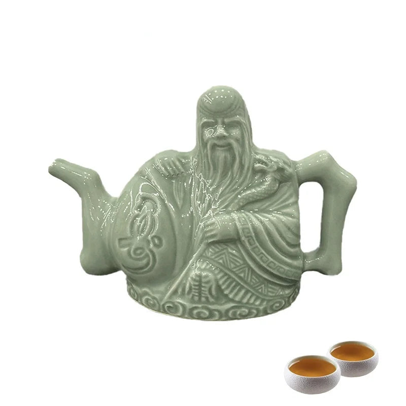 2024 Ceramic Assassin Tea Pot Handmade Chinese Ceramic Tea Kettle Coffee Tea Drinking Container Magic Assassin Trick Teapot