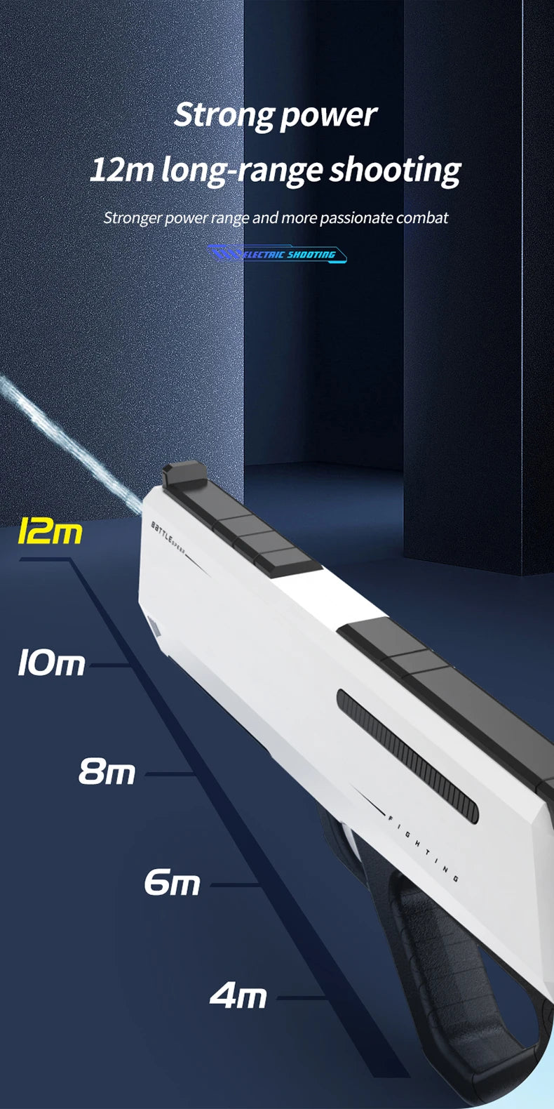 Automatically Water High Pressure Electric Water Gun Toys for Kids Summer Outdoor Pool Fight Games Children Water Toys Gift