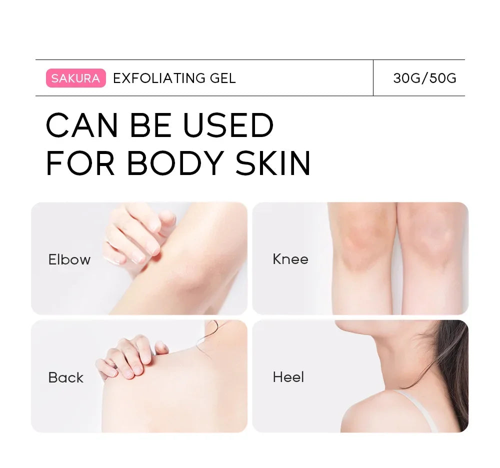Sakura Exfoliating Peeling Gel Facial Scrub Moisturizing Nourishing Repair Scrubs Face Cream Beauty Skin Care 30g/50g