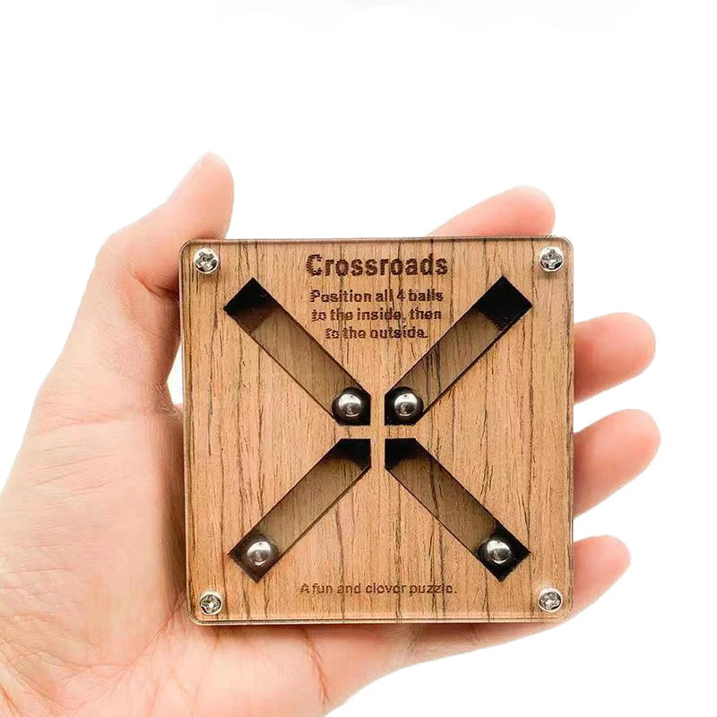 Crossroad Puzzle Labyrinth Maze Wooden Puzzles For Adults Children Brain Games Juegos De Ingenio Y Logica Very Difficult