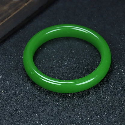 Multicolor Imitate Jade Bangle Charm Jewellery Fashion Accessories Hand-Carved Lucky Amulet Gifts for Women Her Men