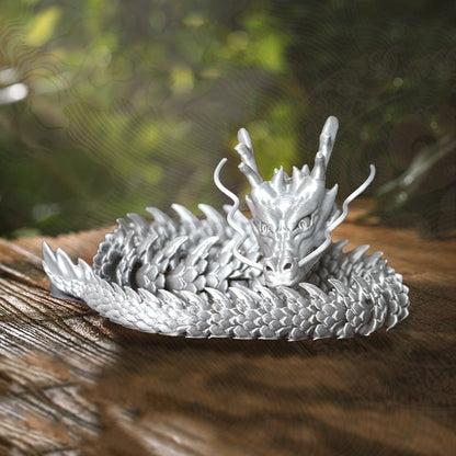 30CM 90cm 3D Printed Conjoined Divine Dragon Ornaments Joints Can Move Creative Dragon Plants Rockery Fish Tank Decoration