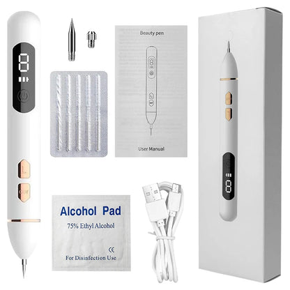 Laser Plasma Pen Mole Wart Skin Tag Remover Black Dots Freckle Dark Spot Wart Eliminator Papilloma Nevus Remover Plasma Pen