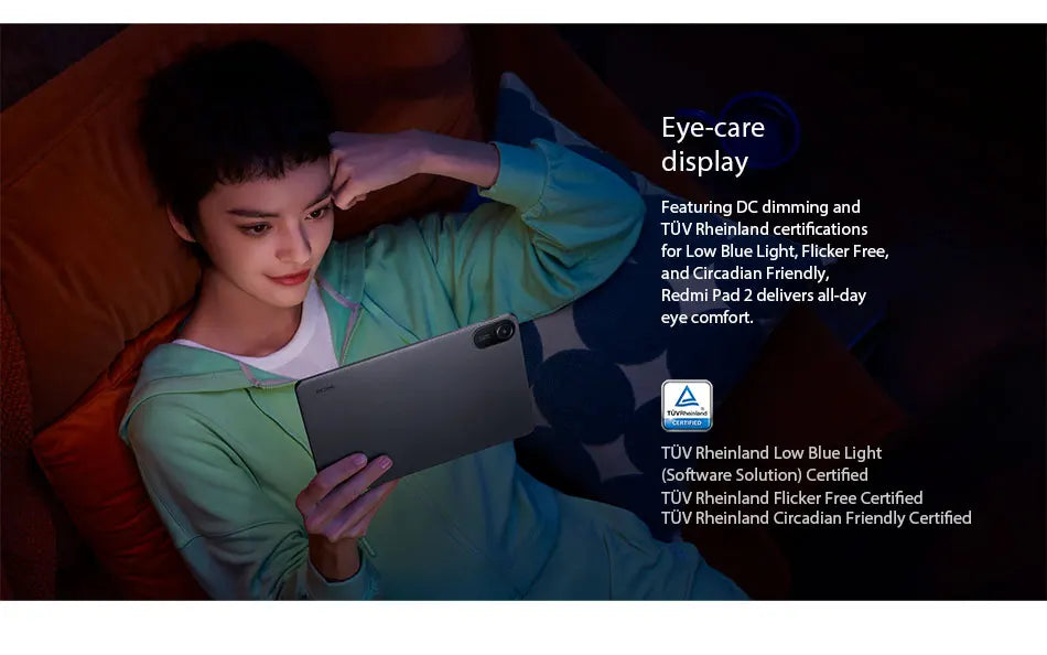 Xiaomi Redmi Pad 2 Tablet - 2.5K Display Helio G100-Ultra 11" 18W Fast Charging 9000mAh Battery