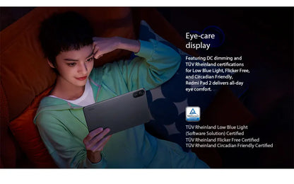 Xiaomi Redmi Pad 2 Global version 2.5K crystal-clear display Advanced Helio G100-Ultra 11" 18W fast charging 9000mAh battery