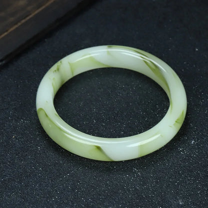 Multicolor Imitate Jade Bangle Charm Jewellery Fashion Accessories Hand-Carved Lucky Amulet Gifts for Women Her Men