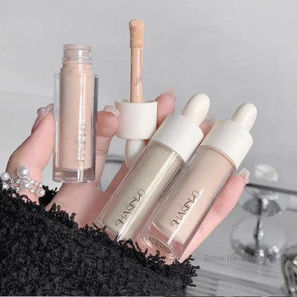 High Covering Concealer Cream Texture Covers Acne Marks Dark Circles Face Makeup Liquid Concealer Lasting Brighten Face Cosmetic
