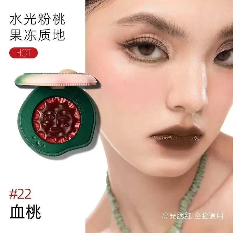 Girlcult Cute Makeup Korean Blush Contour And Highlighter Palette Matte Lasting Blusher Cream,Lightweight & Smooth Finish