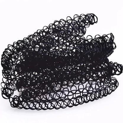 JUCHAO New Collares Vintage Stretch Tattoo Choker Necklaces For Women Girl Charm Gothic Elastic Necklace Female Wedding Gift