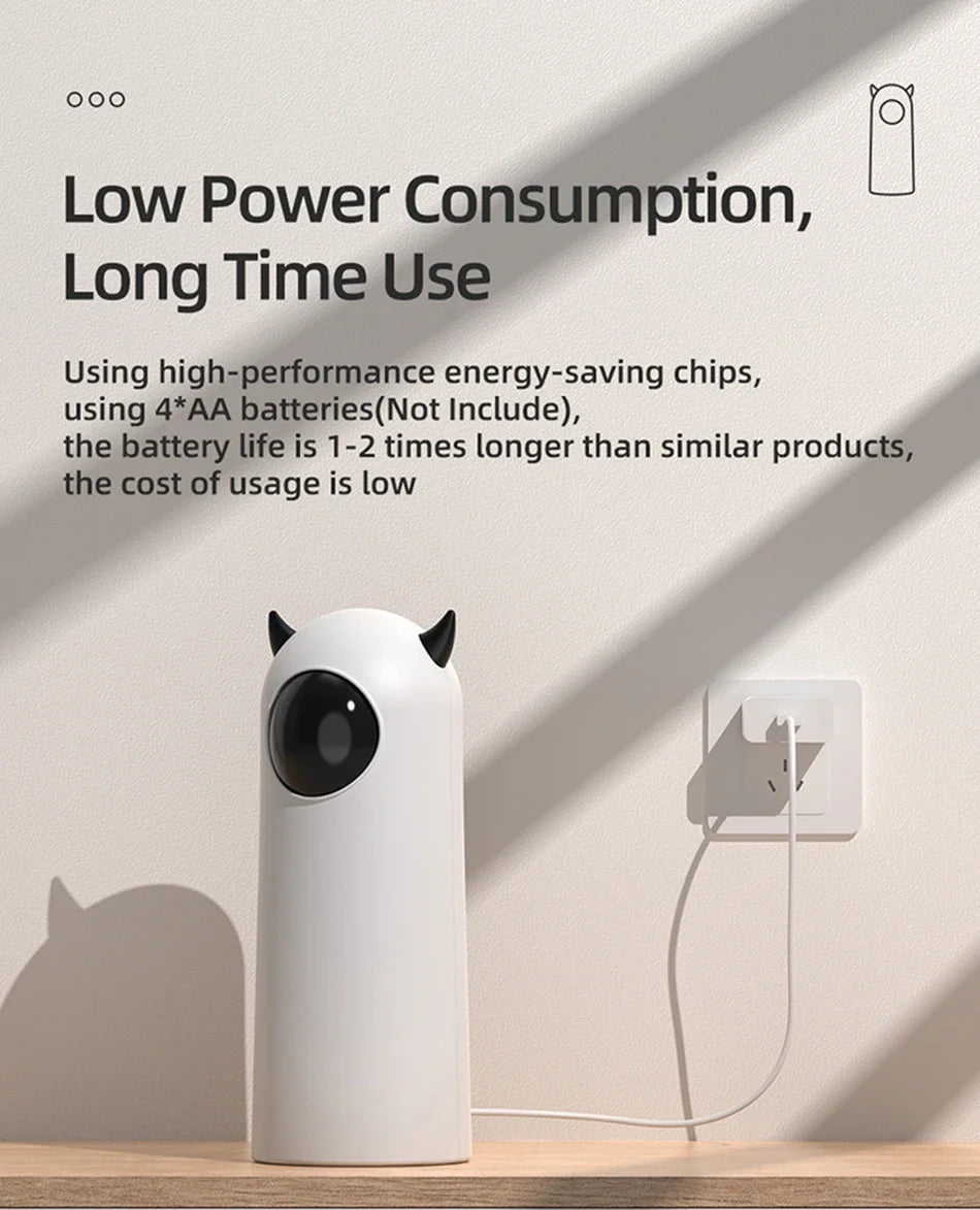 Cat Laser Toy Automatic Rechargeable Motion Random Activated Interactive Cat Toys for Indoor Cats/Dog/Kittne Slow and Fast Mode
