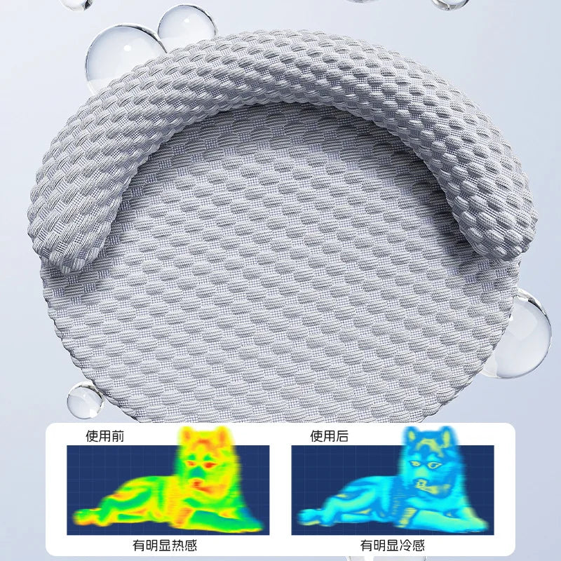 Pet Ice Mats Summer Cat Dog Sofa Nest Bed Cooling Sleeping Pad for Small Dogs Pets Durable Sofa Cooling Pad Blanket Pet Ice Mat