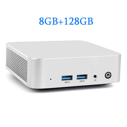 SZBOX W6 Mini PC Intel N3700 Windows 10 SO-DIMM RAM 8GB 128GB SSD RJ45 1000M LAN M.2 SATA3*2 Office Desktop Gaming Computer