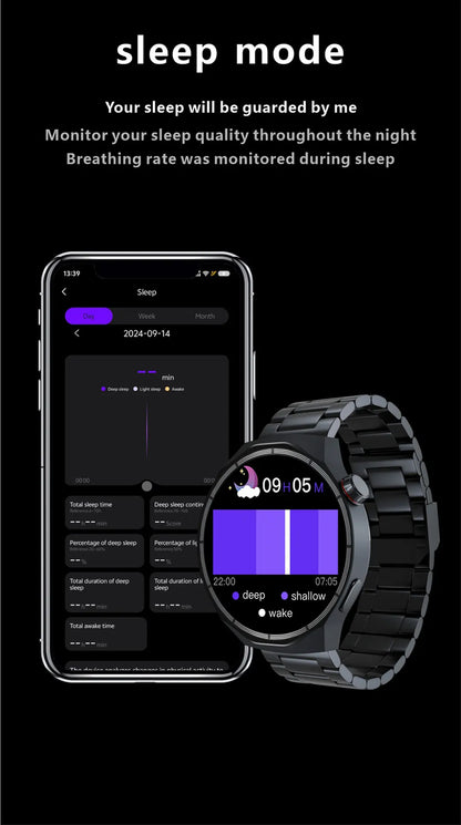 HT30 OPEN-HarmonyOS Smart Watch AMOLED 2GB ROM Men Sport Watches Local Video Custom Dials NFC Heart Rate Blood Oxygen Smartwatch