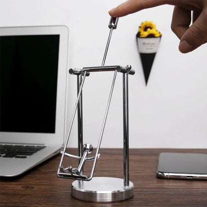 Steel Balance Physics Toy Kinetic Art Desktop Perpetual Motion Science Decor Gifts Fun Office Desk Toys And Gadgets For Adults