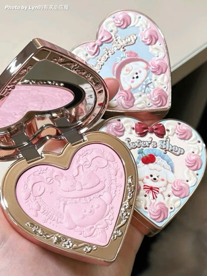 Flower Knows Powder Blusher Soft Matte Fog Cheek Blush Never Family Series   Relief Color Girl Natural Durable Naiwa Shop