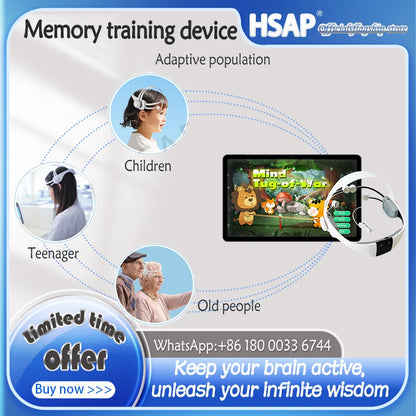 Portable memory training device Children/student brain development device for Alzheimer's prevention and treatment
