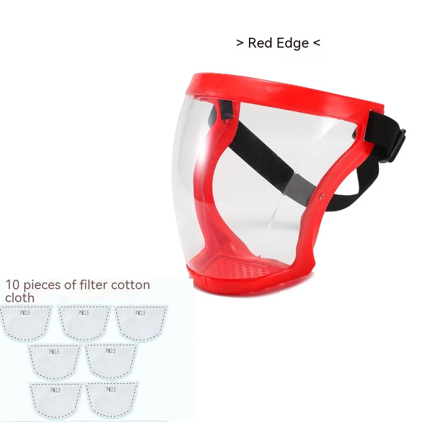 Transparent Facial Protector Super Protective Face Shield for Work Weed Whacking Anti-Fog Full Face Mask for Kitchen Oil Proof