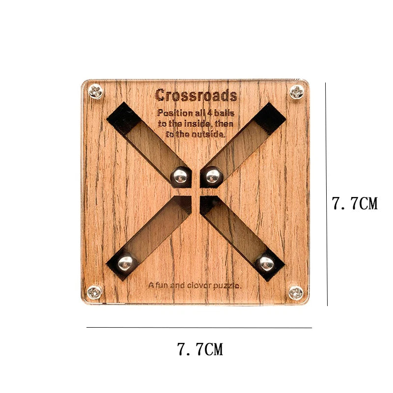 Crossroad Puzzle Labyrinth Maze Wooden Puzzles For Adults Children Brain Games Juegos De Ingenio Y Logica Very Difficult