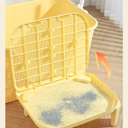 HOOPET Cats Litter Mat Anti-splashing Double Layer Pet Cat Litter Box Pet Washable Pads For Cats Durable Cleaning Mat Supplies