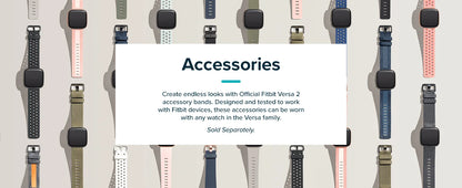 Versa 2 Smartwatch – Heart Rate, Voice Assistant, Sleep & Swim Tracking, Black/Carbon