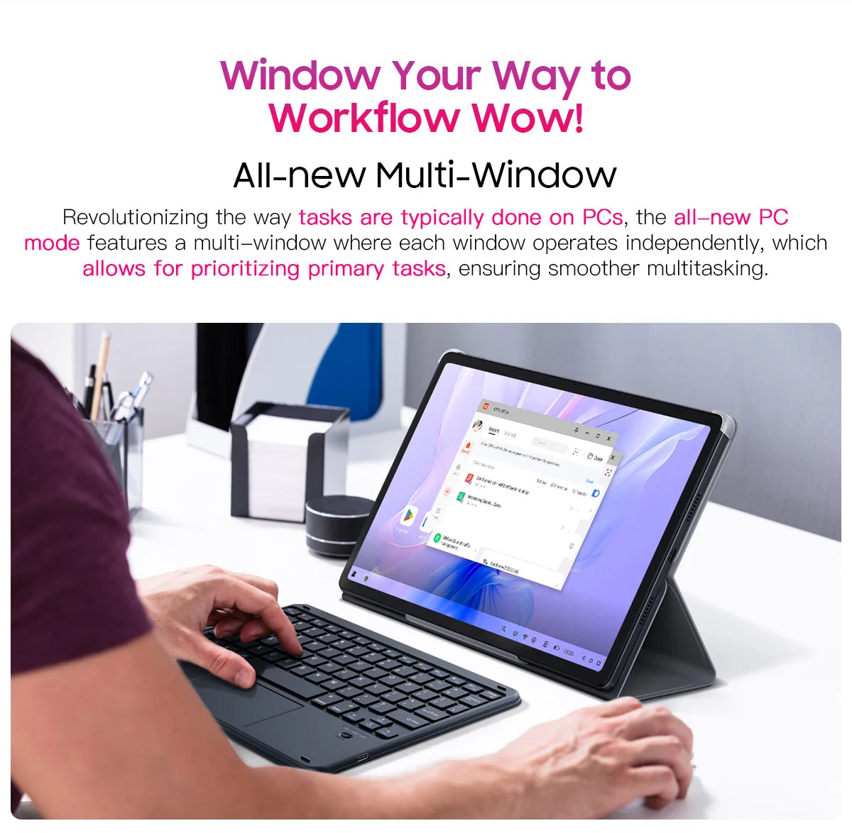 【World Premiere】Blackview MEGA 1 Tablet 11.5 inch 2.4K 120Hz Display 8GB 256GB 50MP+13MP Camera 8800mAh 33W Fast Charging Pad P