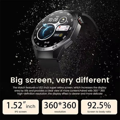 2025New For Huawei GT5 Pro Smart Watch Men HD AMOLED Screen GPS Motion trajectory HeartRate Bluetooth Call 1.52" SmartWatch IP68