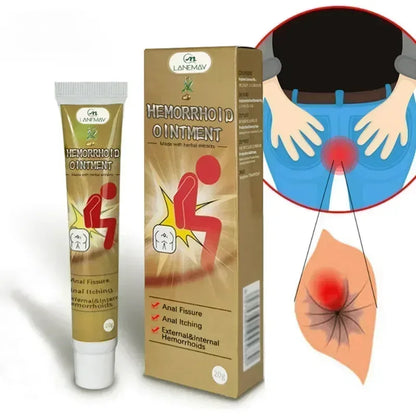 NewHemorrhoid Remover Cream Internal Piles Natural Herbal Extract Relieve Anal Anus Swelling Bleeding Gel Removal Hemorrhoids C