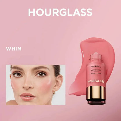 Hourglass New UNREAL Liquid Texture Powder Blusher Full Clear Color Cheek Fluidity Easy Push Away Create Natural Skin Portable