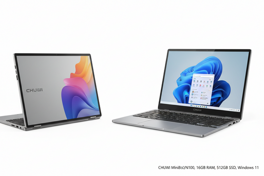 CHUWI MiniBook X 2-in-1 Laptop Tablet – Intel N150/N100, 16GB RAM, 512GB SSD, Windows 11