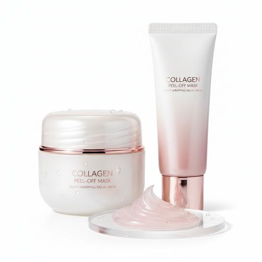 Collagen Peel-off Mask Night Wrapping Facial Mask Deeply Moisturizing Hydrating Firming Skin Facial Mask Daily Face Skin Care