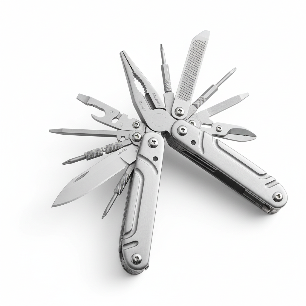 TRALOW 28-in-1 Multitool Pliers – Stainless Steel Foldable with Thread Cutter, Saw & Screwdriver for Camping Repair